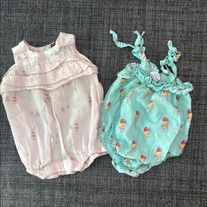 Adorable Pink Sailboat Baby Romper